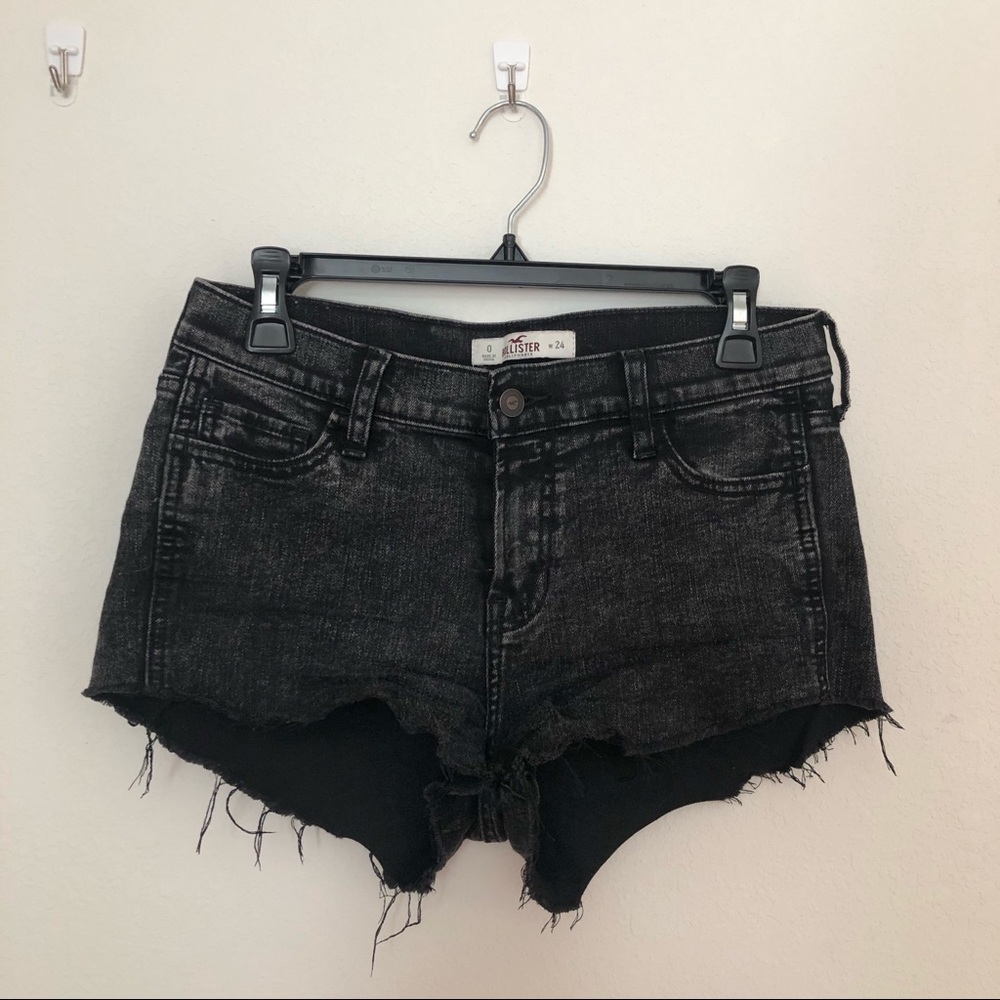Hollister Low Rise Boyfriend Denim Shorts Size 0